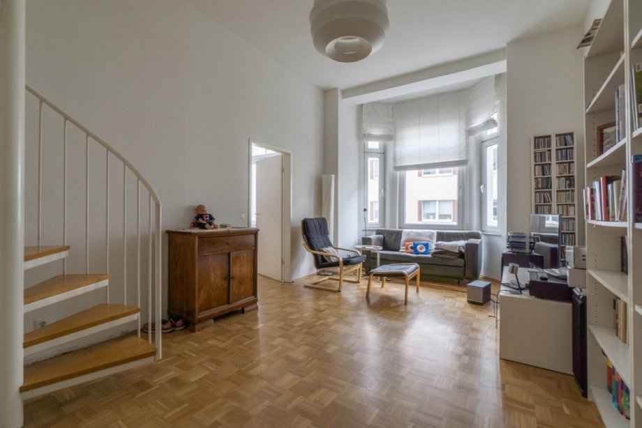 Wohnraum im 1. Obergeschoss Maisonettewohnung D�sseldorf