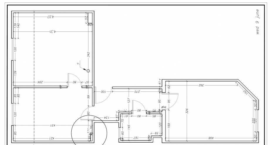 Grundriss Dachgeschosswohnung D�sseldorf