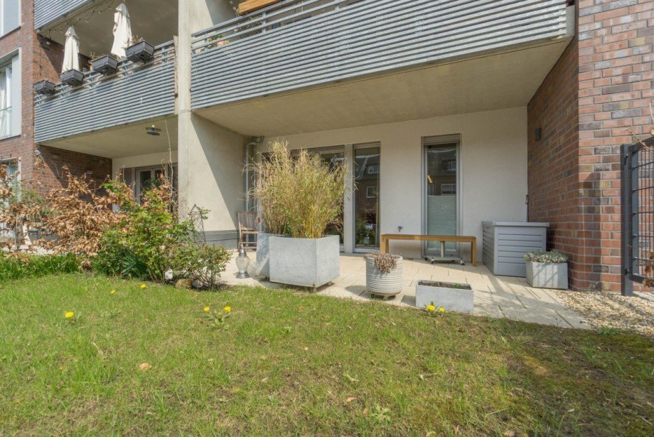 Gartenansicht Terrassenwohnung D�sseldorf