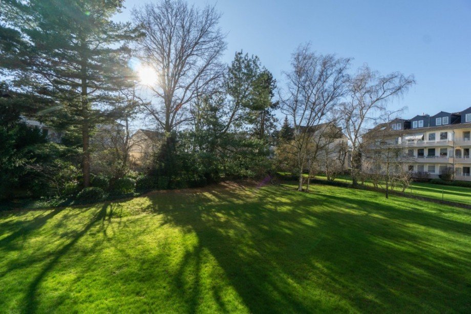 Der gr�ne Balkonausblick Wohnung D�sseldorf