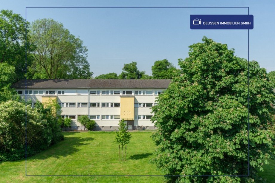 Ausblick vom Balkon Etagenwohnung D�sseldorf