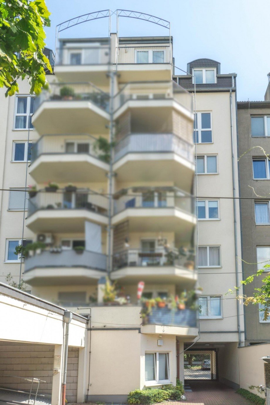 Hausr�ckseite Wohnung D�sseldorf
