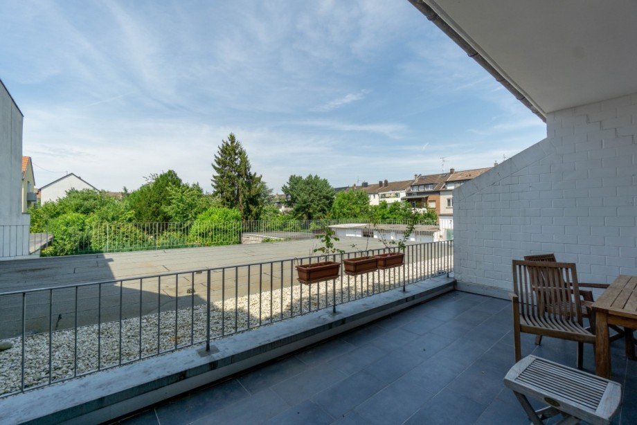 Terrasse - Ausblick Wohnung D�sseldorf