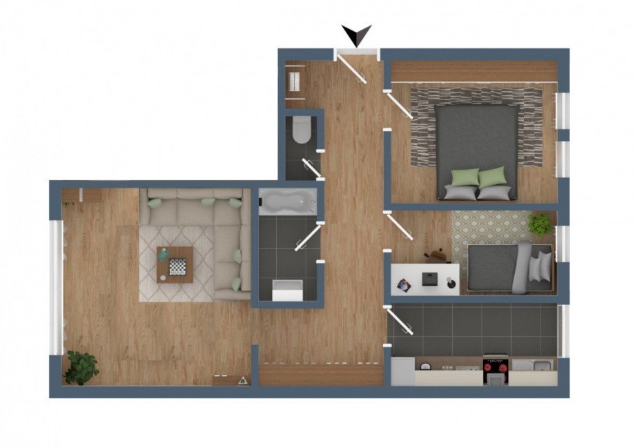 Grundriss Wohnung D�sseldorf