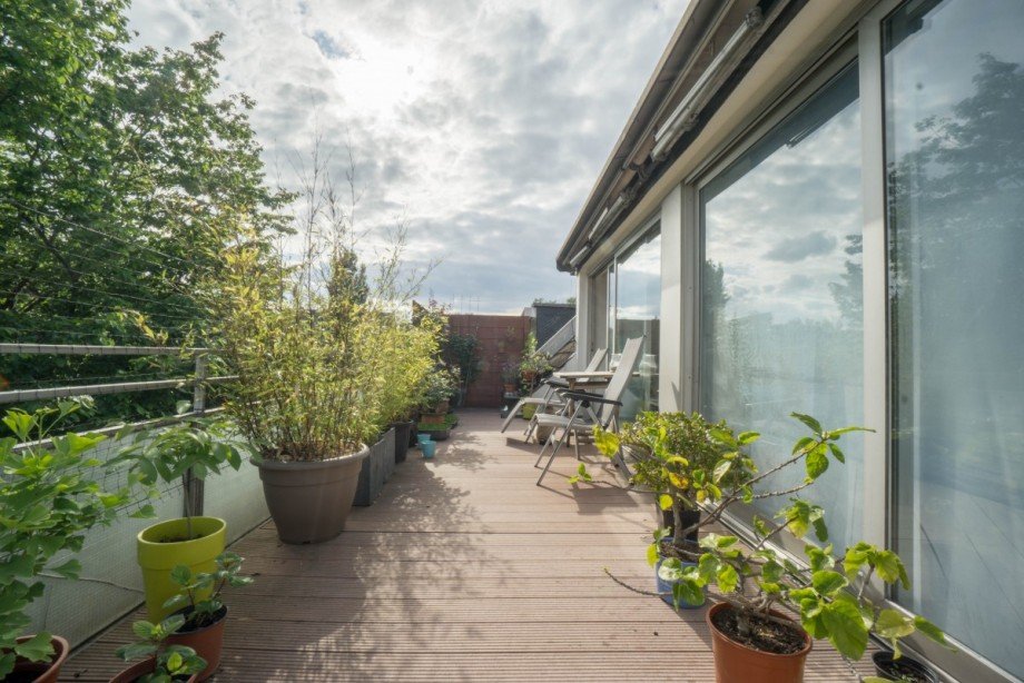 Dachterrasse Dachgeschosswohnung D�sseldorf