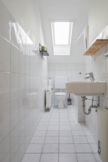 Wannenbad Dachgeschosswohnung mit Terrasse am Paulusplatz im Zooviertel