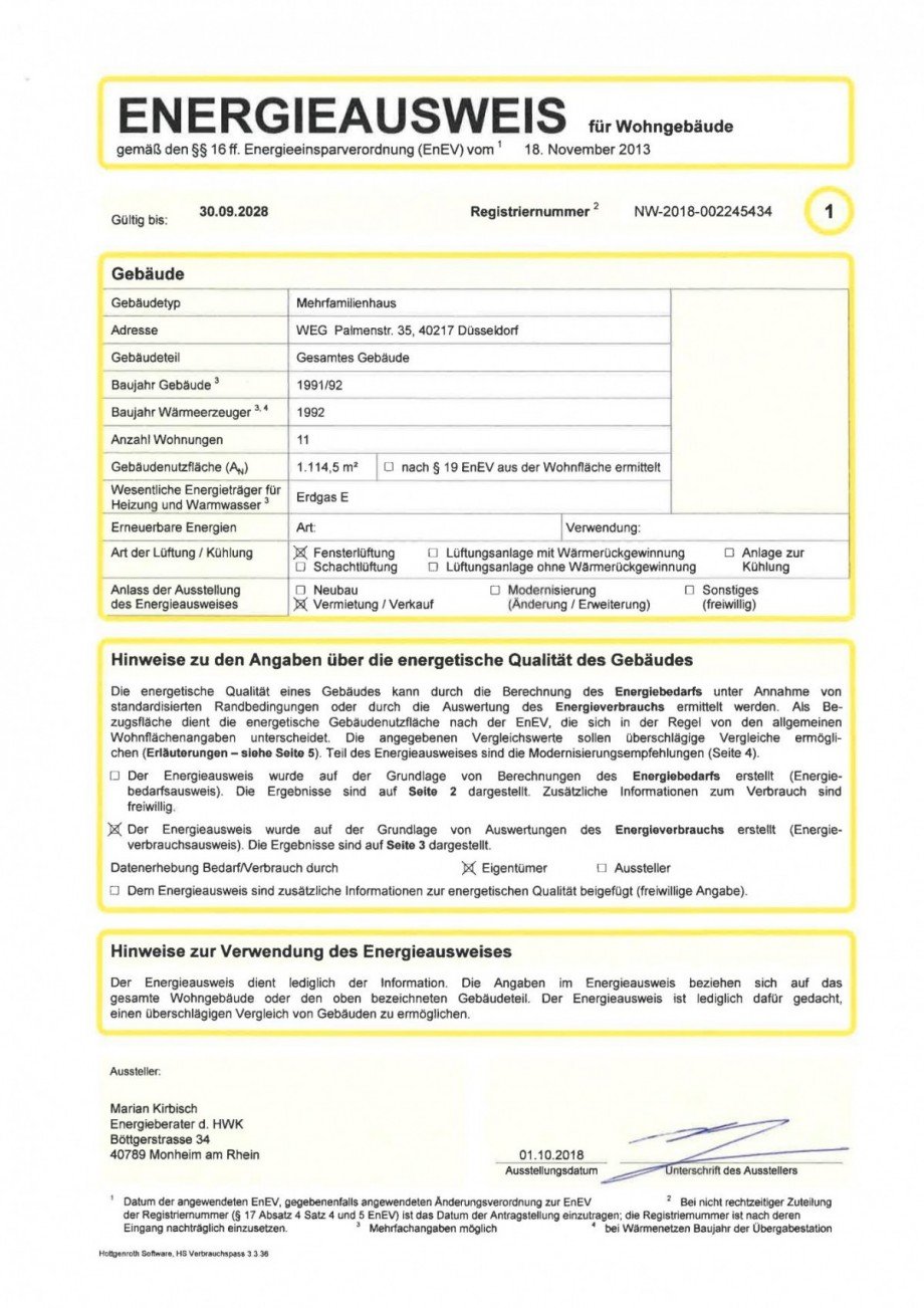 Energieausweis_Seite_1 Wohnung D�sseldorf