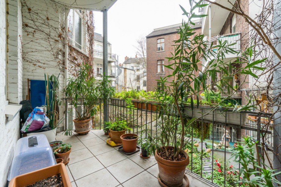 Balkon im 1. Obergeschoss Maisonettewohnung D�sseldorf