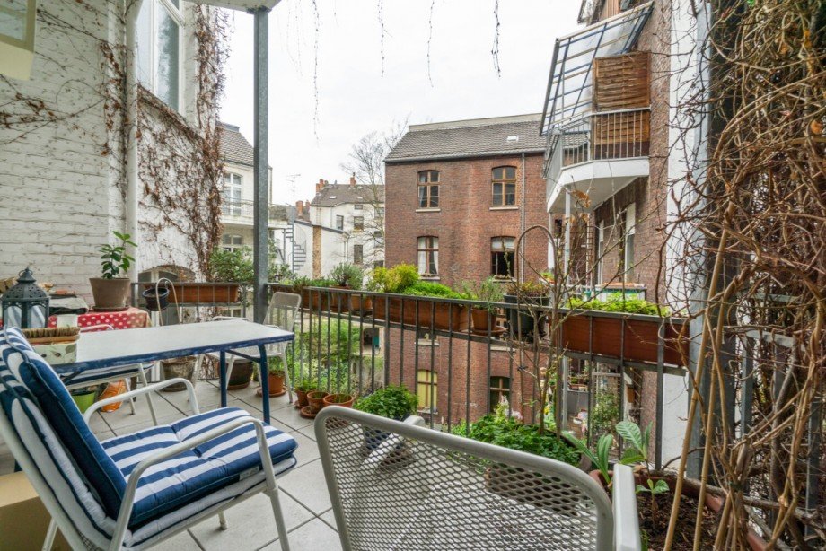 Balkon im 2. Obergeschoss Maisonettewohnung D�sseldorf