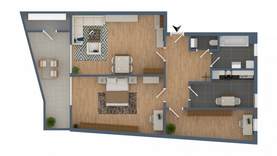 Grundriss Wohnung D�sseldorf