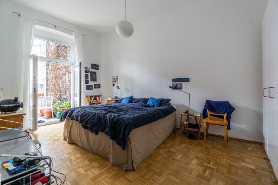 Schlafzimmer im 2. Obergeschoss Maisonettewohnung D�sseldorf