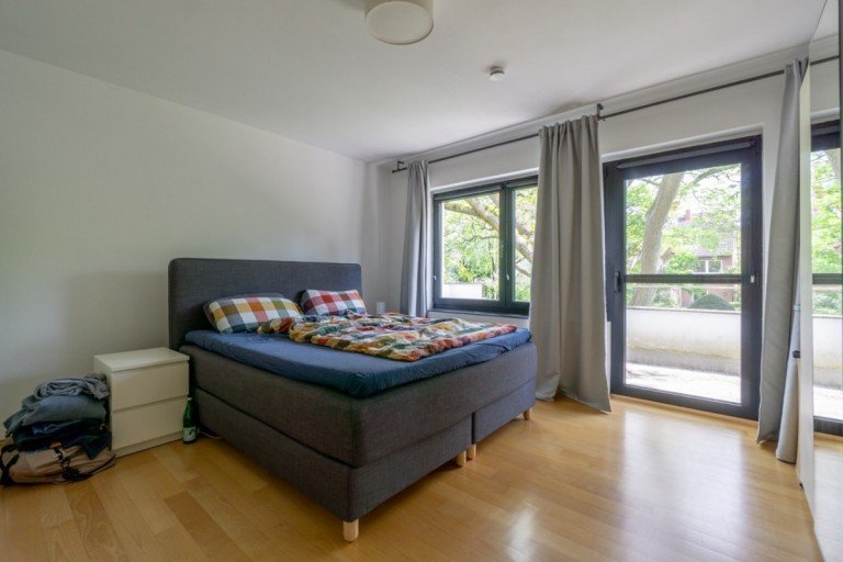 Schlafzimmer D�sseldorf Etagenwohnung Helle 3-Zimmer-Wohnung mit Balkon in Unin�he