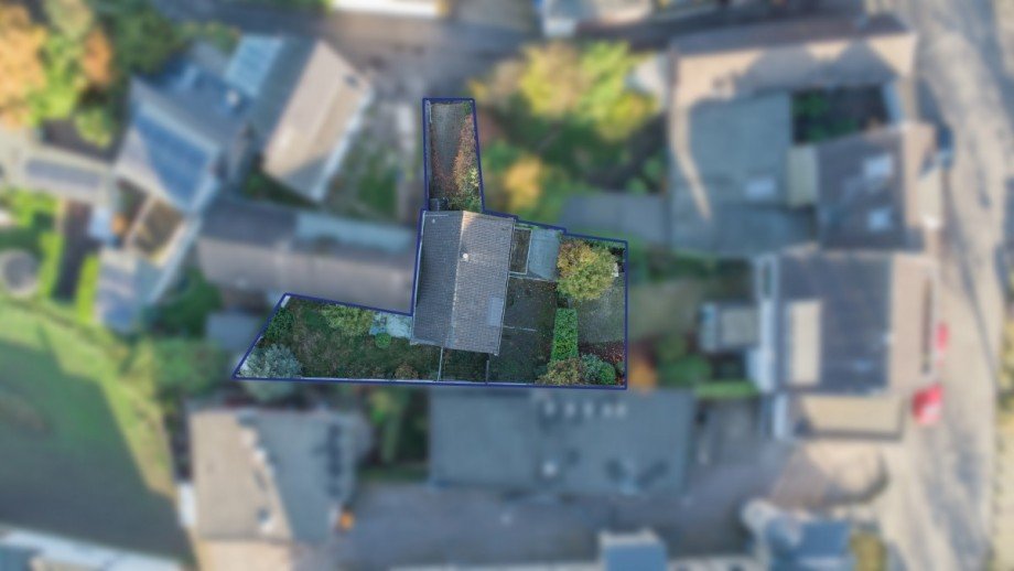 Top-Ansicht Einfamilienhaus D�sseldorf