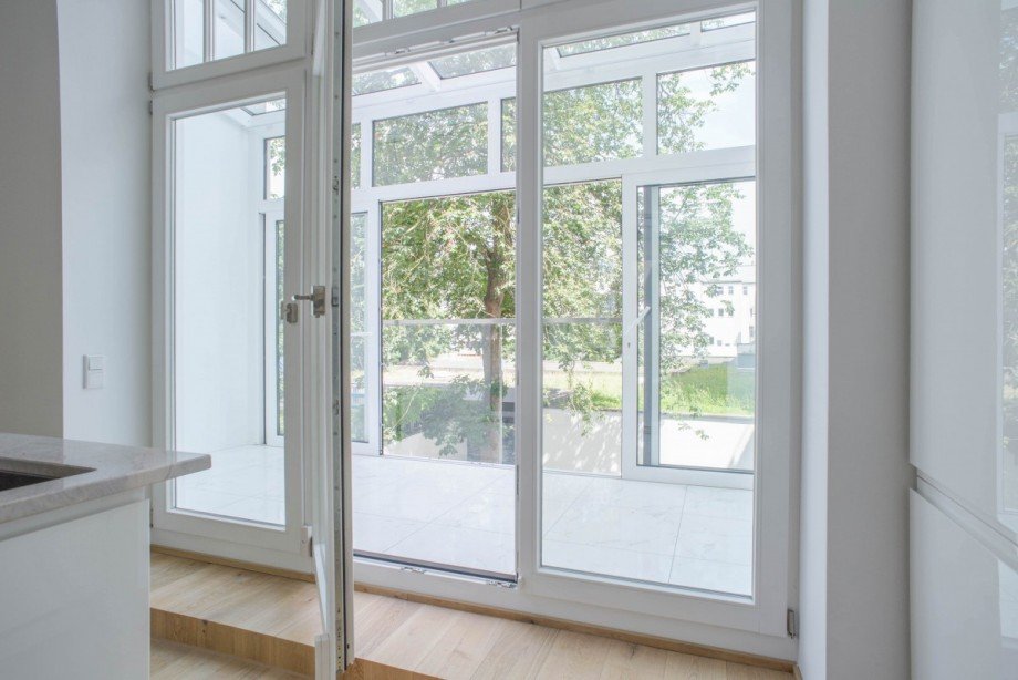 Der Blick in den Wintergarten Villa D�sseldorf