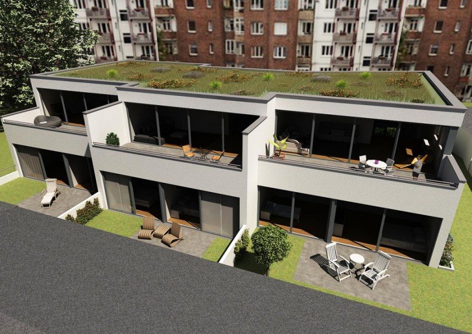 Gartensicht des Projektes Einfamilienhaus 