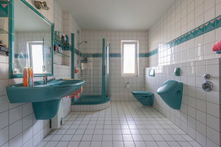 Badezimmer im zweiten Obergeschoss Stadthaus D�sseldorf